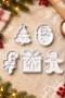 Christmas Themed Cookie Mold, New Year's Set of 5 Cookie Molds