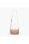Solid Crossbody Bag with Twist Lock Closure - 3