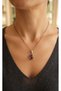 Copper Natural Stone Amethyst Necklace Earrings Ring Set