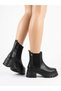 Women's Black Ultra Light Platform Sole Elastic Casual Boots
