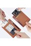 محفظة جلدية نحيفة بجيب أمامي، تصميم بسيط، حماية من تقنية RFID، حجم متوسط - 3