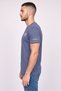 Men Crew Neck Graphic Print Short Sleeve T-Shirt, Dusty Navy - 3