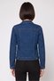 Women Solid Denim Jacket, Blue - 4