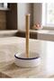 Ceramic Paper Towel Holder Blue Detail 14X14X32 - 2
