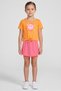 Kids Girl 4 Pieces Graphic Print Top And Shorts Set, Multicolor