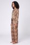 Women 2 Pcs Animal Print Pajama Top And Bottom Set, Multicolor - 3