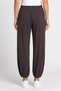 Women Ballon Fit Solid Jogger Pants, Charcoal Grey - 4