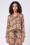 Women 2 Pcs Animal Print Pajama Top And Bottom Set, Multicolor - 2