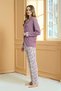 Women's Front Buttoned Soft Viscose Melisa Pajama Set - 2
