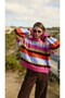Design Colorful Hair Knit 100% Acrylic Wool Sweater - 2