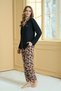 Women's Front Buttoned Soft Viscose Battal Pajama Set - 2