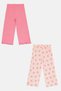 Kids Girl 2 Pieces Graphic Print Pants, Multicolor - 3
