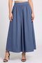 Women Plain Midi Skirts, Dusty Blue