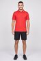 Men Athletic Fit Short Sleeve Golf Polo Shirt, Red - 2