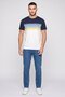 Men Crew Neck Short Sleeve Embroidered Logo T-Shirt, Multicolor - 2