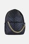 Women Quilted Backpack, Black