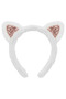 Pink Furry Cat Ear Crown Makeup Hairband Plush Face Washing Crown - 2