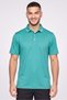 Men Athletic Fit Short Sleeve Golf Polo Shirt, Emerald