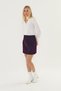 Velvet Burgundy Mini Skirt
