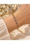 Purple Stone Gold Color Women's Bracelet – Elegant and Stylish Design with Zircon Stone Detail