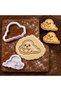 Halloween Bookworm Ghost Premium Cookie Mold and Sugar Dough Sculptor - Cookie Cutter