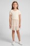 Kids Girl 3 Pcs Knitted Top And Skirt With Headband Set, Multicolor