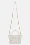 Women Brand Logo Handbag, White