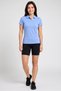 Women Sportswear Fit Short Sleeve Outdoor Polo Shirt, Light Blue - 2
