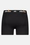Men 3 Pieces Brand Logo Boxers, Black - 2