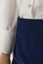Velvet Navy Blue Mini Skirt - 5