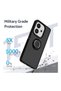 Oppo a5 pro compatible case with ring stand, extra impact protection hard silicone cover - green - 2