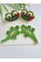 Cute Children's Hair Accessory with Frog and Lizard Figures, Pinterest Niche Series Hairpin, Handmade Crochet, Handcrafted, 4-Piece Snap Clip, Girls' Knitted Hair Accessory - 5