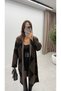 Baklava Patterned Long Casual Cardigan