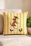 Cute Animals Patterned Set of 4 Cushion Covers 43X43 cm Double-Sided Printed Suede Cushion Covers - 6