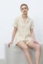 Women's Premium Ruffled White Pajama Set - 6