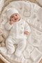 Butterfly Embroidered Lace Detailed Blanket 10 Piece Newborn Baby Hospital Discharge Set 100% Cotton - 3