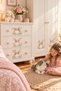 Mini Floral Rabbit Sticker Set 9 Pieces 10 cm Children's Room Furniture Decoration Sticker