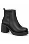 Women's Platform Heel 7.5 cm Thick Heeled Zippered Warm Lining Women's Daily Comfortable Boots - 3