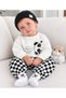 Socks, Beret, Plaid Checkered Trousers, Printed Seasonal 4-Piece Baby Boy/Child Set