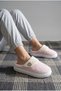 Women's House Slippers Plush Furry Button Detailed Padded Sole Silent Soft Winter Slippers - 2
