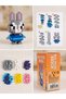 Pixel Brick 3D Intelligence Development Building Set - Cute Police Rabbit Model Figure Toy - 2
