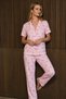 Loose Fit V-Neck Knitted Blue Pajama Set - 6