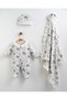 Little Turtle 0-3 Months 3-Piece Newborn Hospital Discharge Set – Jumpsuit, Hat and Blanket