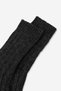 Egyptian Unisex 5 Layer Alpaca Wool Winter Single Sock Socks Anthracite - 5