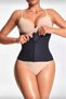 Marchè Bien Karin Corrective Waist Tightener Sandwatch Look Latex Corset 4423 Black - 2