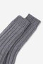 Egyptian Unisex 5 Layer Alpaca Wool Winter Single Sock Socks Gray - 5