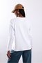 White Crew Neck Basic Long Sleeve T-Shirt 151357 - 6
