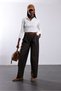 Brown Plaid Pattern Trousers 0057 - 2