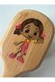Children's Bamboo Organic Painted Niloya Character Hairbrush, Comb (15cm) - 3