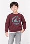 Boy's 2-Piece Hooded and Crew Neck Printed Winter Sweatshirt - 2